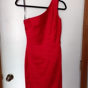 Red Calvin Klein dress